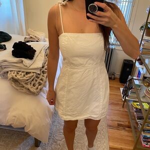White Zara Summer Mini Dress